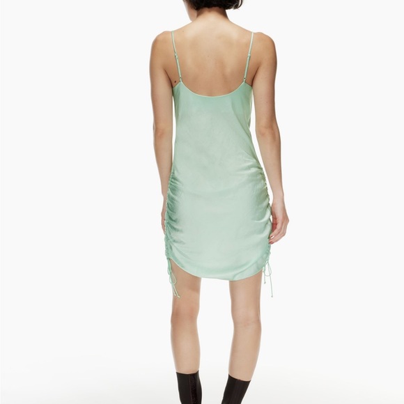 Wilfred Silk Mini Dress - (One in Green, One in Salmon) - Picture 5 of 8